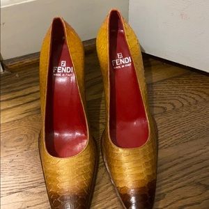 Fendi Lizard Heels Brand New